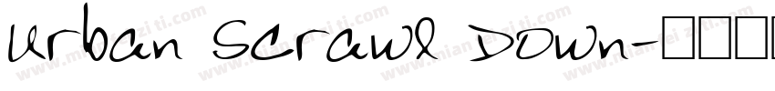 Urban Scrawl Down字体转换